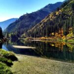 Icicle Lake in Leavenworth, Washington